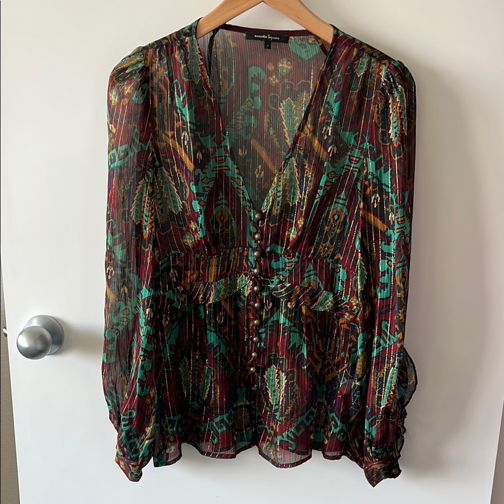 Nanette Lepore Sheer Blouse